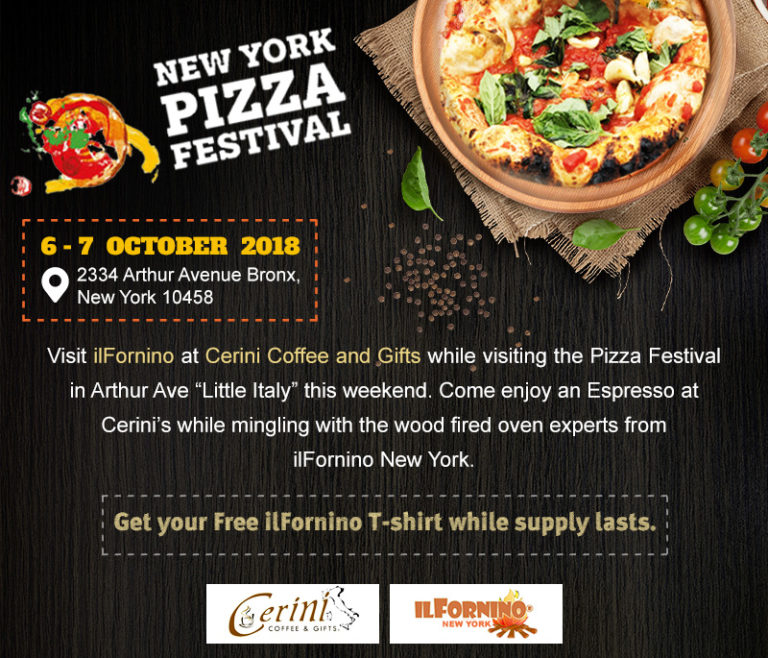 IlFornino visits Cerini Coffee and Gifts at New York Pizza Festival
